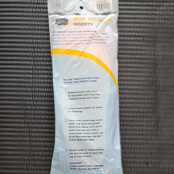 Dr Comfort Heat Moldable Shoe Inserts Size 10.5 - Picture 6 of 6